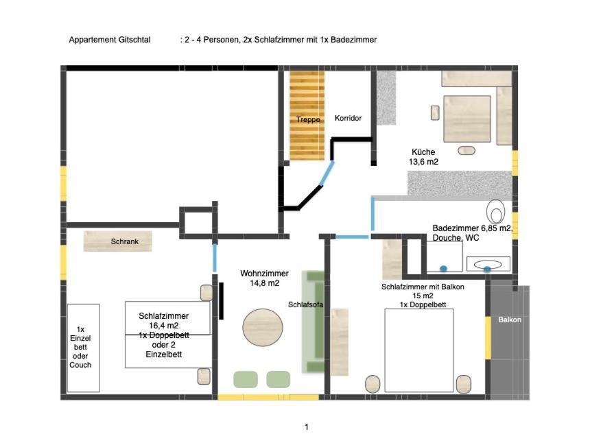 Haus Holunder Weissbriach Lejlighed Værelse billede